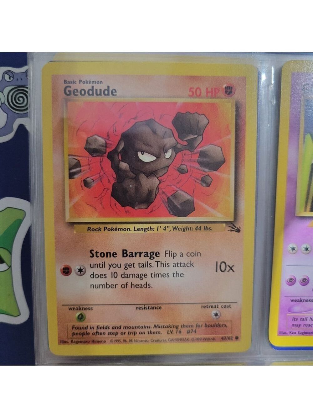 Pokemon Geodude Card